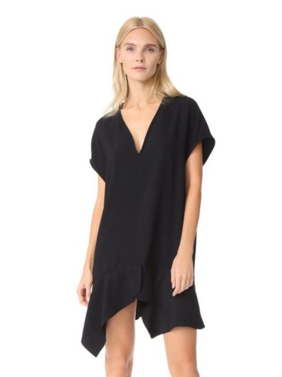 IRO Dresses & Skirts - IRO Black Gameen Drop Waist V-neck Dress Size 38 or Medium